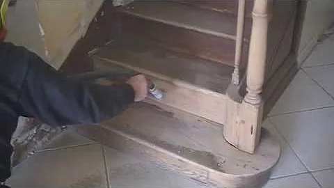 comment sabler des marches d'escalier ?